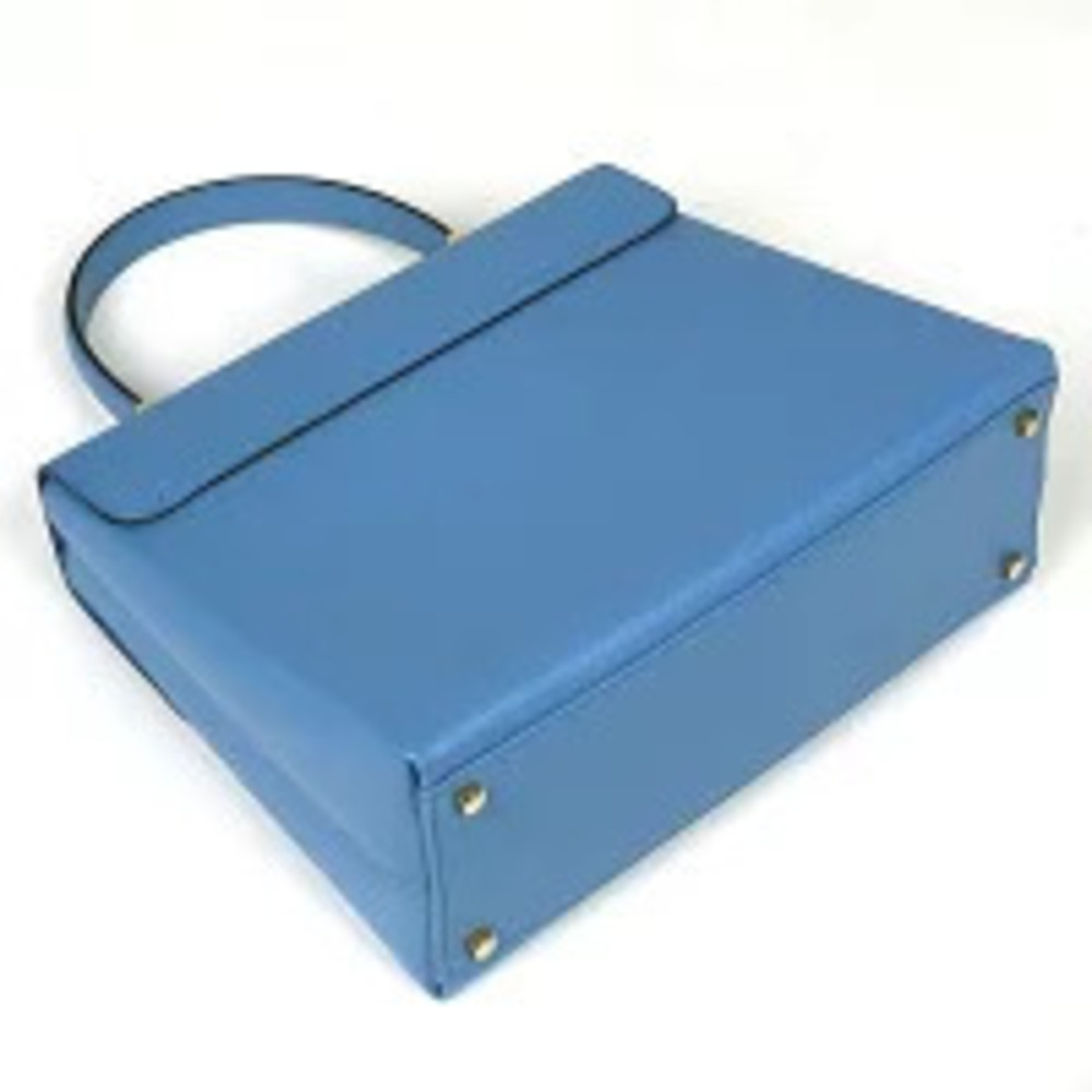 Salvatore Ferragamo Leather 2way Shoulder Bag Gancini Blue